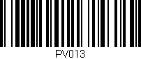 Código de barras (EAN, GTIN, SKU, ISBN): 'PV013'