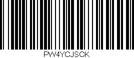 Código de barras (EAN, GTIN, SKU, ISBN): 'PW4YCJSCK'