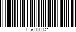 Código de barras (EAN, GTIN, SKU, ISBN): 'Pac000041'