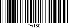 Código de barras (EAN, GTIN, SKU, ISBN): 'Pb150'