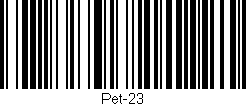 Código de barras (EAN, GTIN, SKU, ISBN): 'Pet-23'