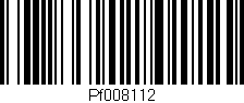 Código de barras (EAN, GTIN, SKU, ISBN): 'Pf008112'