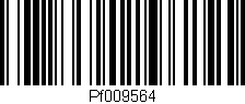 Código de barras (EAN, GTIN, SKU, ISBN): 'Pf009564'