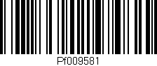 Código de barras (EAN, GTIN, SKU, ISBN): 'Pf009581'