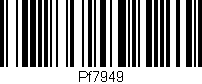 Código de barras (EAN, GTIN, SKU, ISBN): 'Pf7949'