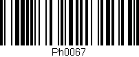 Código de barras (EAN, GTIN, SKU, ISBN): 'Ph0067'