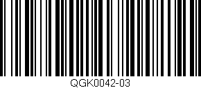 Código de barras (EAN, GTIN, SKU, ISBN): 'QGK0042-03'