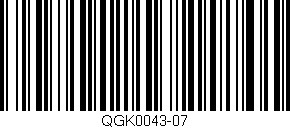 Código de barras (EAN, GTIN, SKU, ISBN): 'QGK0043-07'