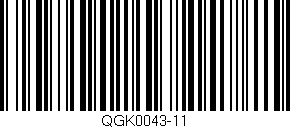 Código de barras (EAN, GTIN, SKU, ISBN): 'QGK0043-11'
