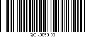 Código de barras (EAN, GTIN, SKU, ISBN): 'QGK0053-03'