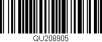 Código de barras (EAN, GTIN, SKU, ISBN): 'QU208905'