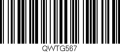 Código de barras (EAN, GTIN, SKU, ISBN): 'QWTG567'