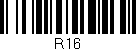 Código de barras (EAN, GTIN, SKU, ISBN): 'R16'