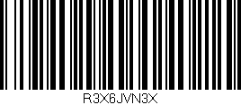 Código de barras (EAN, GTIN, SKU, ISBN): 'R3X6JVN3X'