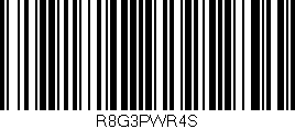 Código de barras (EAN, GTIN, SKU, ISBN): 'R8G3PWR4S'