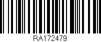 Código de barras (EAN, GTIN, SKU, ISBN): 'RA172479'