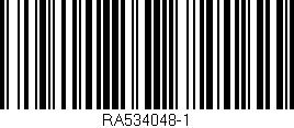 Código de barras (EAN, GTIN, SKU, ISBN): 'RA534048-1'