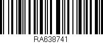 Código de barras (EAN, GTIN, SKU, ISBN): 'RA638741'