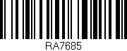Código de barras (EAN, GTIN, SKU, ISBN): 'RA7685'