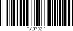 Código de barras (EAN, GTIN, SKU, ISBN): 'RA8782-1'