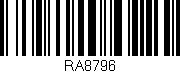 Código de barras (EAN, GTIN, SKU, ISBN): 'RA8796'