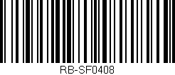 Código de barras (EAN, GTIN, SKU, ISBN): 'RB-SF0408'