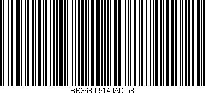 Código de barras (EAN, GTIN, SKU, ISBN): 'RB3689-9149AD-58'