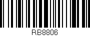 Código de barras (EAN, GTIN, SKU, ISBN): 'RB8806'