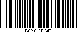 Código de barras (EAN, GTIN, SKU, ISBN): 'RCXQGPS4Z'