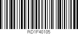 Código de barras (EAN, GTIN, SKU, ISBN): 'RD1F40105'