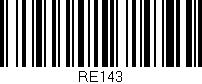 Código de barras (EAN, GTIN, SKU, ISBN): 'RE143'