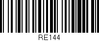 Código de barras (EAN, GTIN, SKU, ISBN): 'RE144'