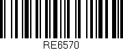 Código de barras (EAN, GTIN, SKU, ISBN): 'RE6570'