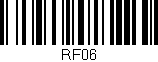 Código de barras (EAN, GTIN, SKU, ISBN): 'RF06'