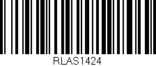 Código de barras (EAN, GTIN, SKU, ISBN): 'RLAS1424'