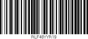 Código de barras (EAN, GTIN, SKU, ISBN): 'RLF48YYR19'