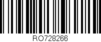 Código de barras (EAN, GTIN, SKU, ISBN): 'RO728266'