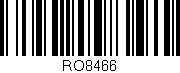 Código de barras (EAN, GTIN, SKU, ISBN): 'RO8466'