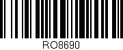 Código de barras (EAN, GTIN, SKU, ISBN): 'RO8690'