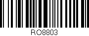 Código de barras (EAN, GTIN, SKU, ISBN): 'RO8803'