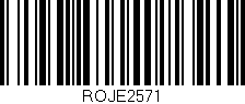 Código de barras (EAN, GTIN, SKU, ISBN): 'ROJE2571'