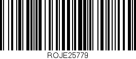Código de barras (EAN, GTIN, SKU, ISBN): 'ROJE25779'