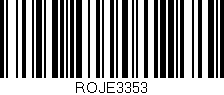 Código de barras (EAN, GTIN, SKU, ISBN): 'ROJE3353'