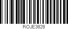 Código de barras (EAN, GTIN, SKU, ISBN): 'ROJE3828'