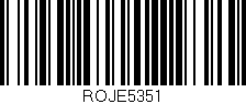 Código de barras (EAN, GTIN, SKU, ISBN): 'ROJE5351'
