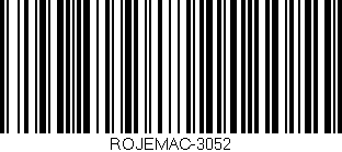 Código de barras (EAN, GTIN, SKU, ISBN): 'ROJEMAC-3052'