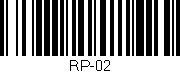 Código de barras (EAN, GTIN, SKU, ISBN): 'RP-02'