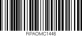 Código de barras (EAN, GTIN, SKU, ISBN): 'RPAOMC1446'