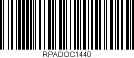 Código de barras (EAN, GTIN, SKU, ISBN): 'RPAOOC1440'