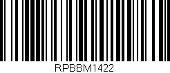 Código de barras (EAN, GTIN, SKU, ISBN): 'RPBBM1422'